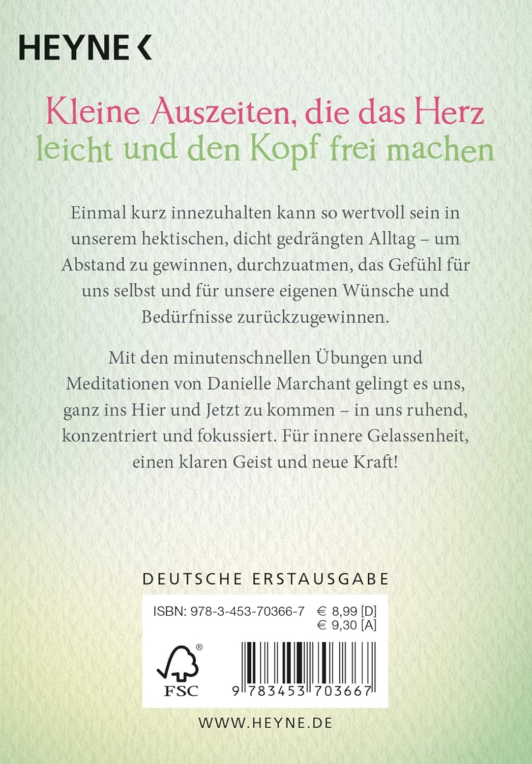 Das kleine Buch vom Innehalten