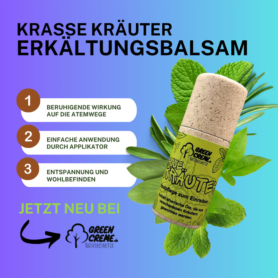 Krasse Kräuter - Erkältungsbalsam Krasse Kräuter - Erkältungsbalsam